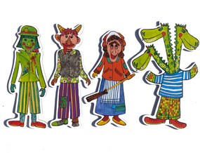 MARIONETINO – Drak a strašidlá – bábky 4 ks