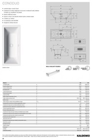 Kaldewei Conoduo - Vaňa 1700x750 mm, Perl-effekt, alpská biela 235000013001