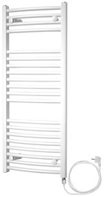 Mereo Mereo, Vykurovací rebrík oblý, 450x1330 mm, 500 W, biely, elektrický, MER-MT32E
