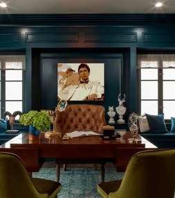 Najväčší mafiáni na plátne Scarface - Tony Montana fajčiaci cigaru | rôzne rozmery