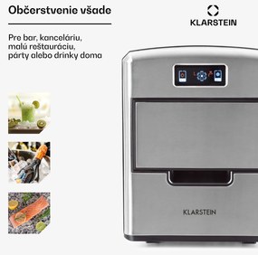 Klarstein Metropolitan, výrobník ľadu, 12 kg/24 h, digitálny displej