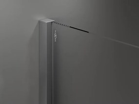 Mexen Velar, sprchový kút s posuvnými dverami 100 x 85 cm, 8mm číre sklo, brúsený grafit, 871-100-085-01-95