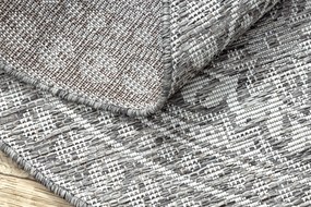 Šnúrkový okrúhly koberec SIZAL LOFT 21193 BOHO slonovinová kosť - sivý