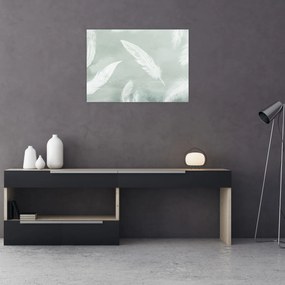 Obraz - Biele pierka (70x50 cm)