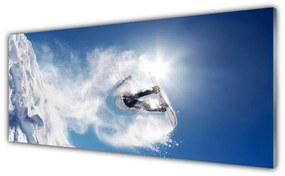 Obraz plexi Snowboard šport sneh zima 125x50 cm