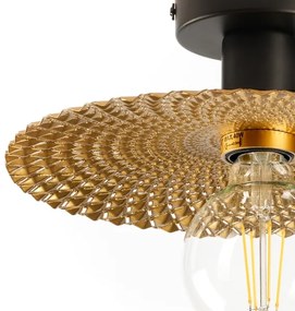ONLI - Stropné svietidlo GOLDEN 1xE27/22W/230V pr. 28 cm zlatá/čierna