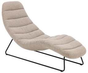 Béžová leňoška z textílie buklé Chaplin – Actona