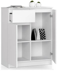 Komoda K80 2D 1SZ CLP biela