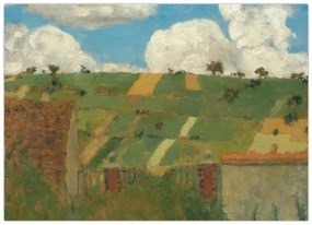 Obraz - Edouard Vuillard, Landscape of the Ile de France, reprodukcia (70x50 cm)