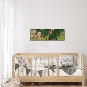 Obraz - Vincent van Gogh, Oleanders, reprodukcia (s hodinami) (90x30 cm)