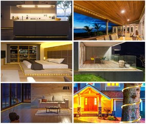 BERGE Solárne girlanda svetelná reťaz záhradné svetlá 100LED 10m drôty