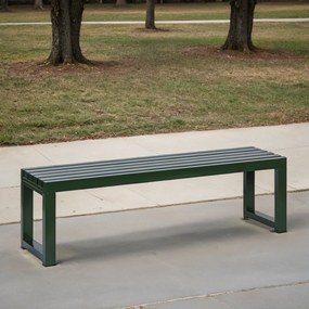 Parková lavička ALURA, 1500 mm, zelená