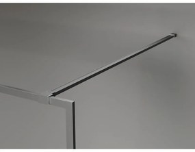 Mexen Kioto-XF, sprchová zástena s rámom 150 x 202 cm, 10mm šedé sklo, grafitový profil, 800-150-104-95-40-X