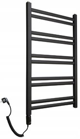 Regnis Retro, elektrické vykurovacie teleso 540x1280 mm, 600W, čierna matná, RETRO1280/540/D500/BLACK/ELE