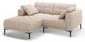 Svetlohnedá rohová pohovka (ľavý roh/s leňoškou) Bemy – Micadoni