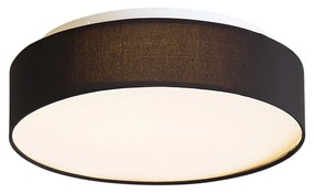 Inteligentné stropné svietidlo čierne 35 cm vrátane LED a diaľkového ovládania - Flat Drum