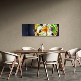 Obraz zdravej palacinky (s hodinami) (90x30 cm)
