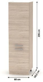 Kondela Potravinová skrinka, dub sonoma, NOVA PLUS NOPL-081-60