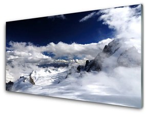 Nástenný panel  Hora mraky príroda 100x50 cm