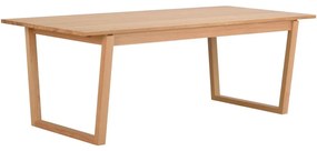 Prírodný jedálenský stôl v dubovom dekore Rowico Colonsay, 215 x 96 cm