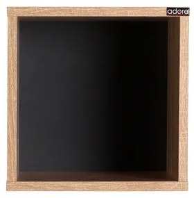 Nástenná polica 33x33 cm hnedá