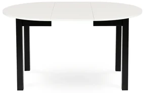 Rozkladací jedálenský stôl Klara 102-142 cm MDF biela/čierna