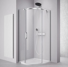 Polysan Polysan, THRON ROUND štvrťkruhová sprchová zástena 900x900mm, číre sklo, pravá, TL2690R-5005