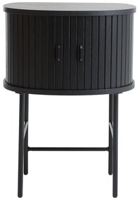 Čierny nočný stolík Nola – Unique Furniture