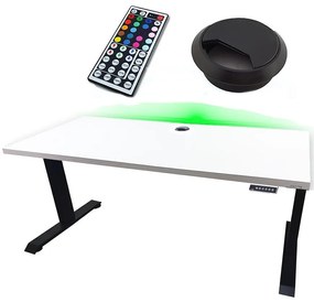 Písací Stôl Low Elektr. Biely 120x60x2,8 Model 2