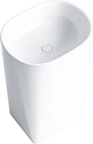 BPS-koupelny Voľne stojace keramické umývadlo HYD-CO-WH-WOF-490 49x38 cm, biele