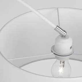 Retro stojaca lampa Sama 90 biele