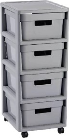 Curver Zásuvky INFINITY 4x11L sivé