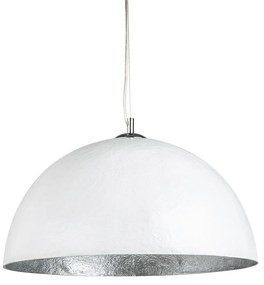 Závesné svetlo Žiarivá biela strieborná 50cm