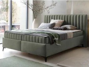 Posteľ Joy 180x200 cm, olivovo zelená látka%