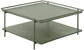 Dizajnový konferenčný stolík Harinder 75 cm olivovo-zelený