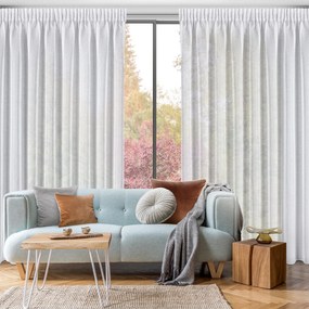 ZÁCLONA NA PÁSKE LENA 350X270 CM BIELA