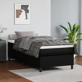 Rám na boxspring posteľ, čierny 90x200 cm, umelá koža 3121023