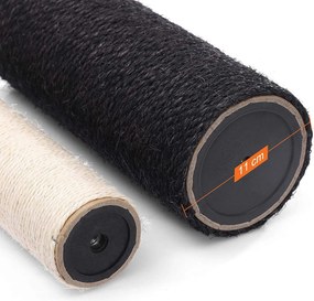 Veľké škrabadlo pre mačky s plyšovým košíkom a jaskynkou, svetlošedé