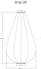 Lumiz SOLÁRNY LAMPÁŠ DROP 48X28 CM ZELENÁ