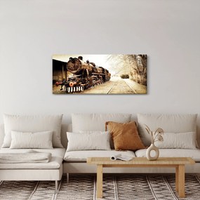 Obraz - Historická lokomotíva (120x50 cm)