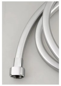 Plastová sprchová hadica v striebornej farbe Quadroflex – Sapho