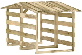 Pergola so strechami 2 ks 100x90x100 cm impregnované borovicové drevo