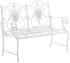 Záhradná lavička Punjab - Biela antik