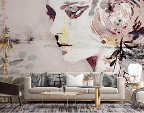 Gario Fototapeta Žena - abstraktné maľované akvarelom Materiál: Vliesová, Rozmery: 100 x 70 cm