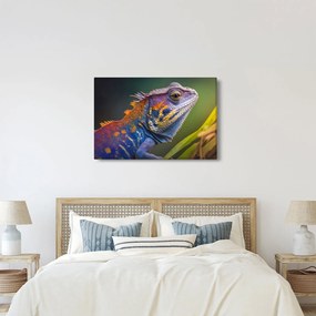 Obraz - Sfarbený leguán (90x60 cm)
