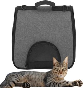 Prepravná taška pre mačky 41 cm - šedá