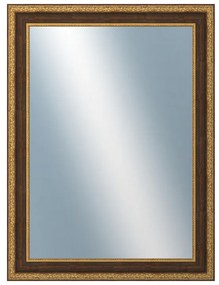 DANTIK - Zrkadlo v rámu, rozmer s rámom 60x80 cm z lišty KLASIK hnedá (3004)