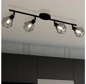 Eglo 55301 - LED bodové svietidlo ZAPATA 4xG9/3W/230V čierna