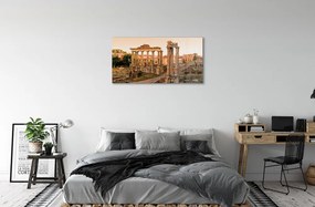 Sklenený obraz Rím Roman Forum svitania 100x50 cm