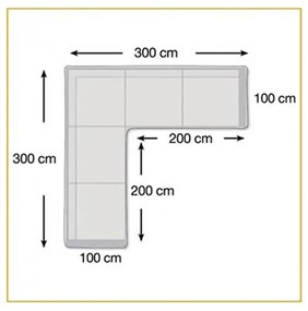 Ochranná plachta pre sedaciu súpravu L - XXL (300x300x80 cm)